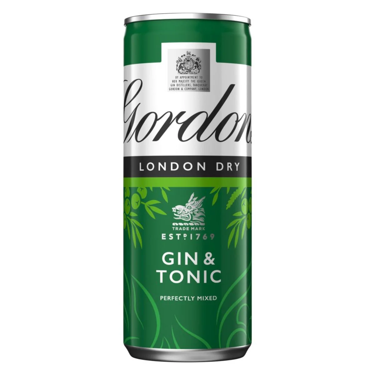 Gordons - Gin & Tonic (5.0% ABV) - 250ml