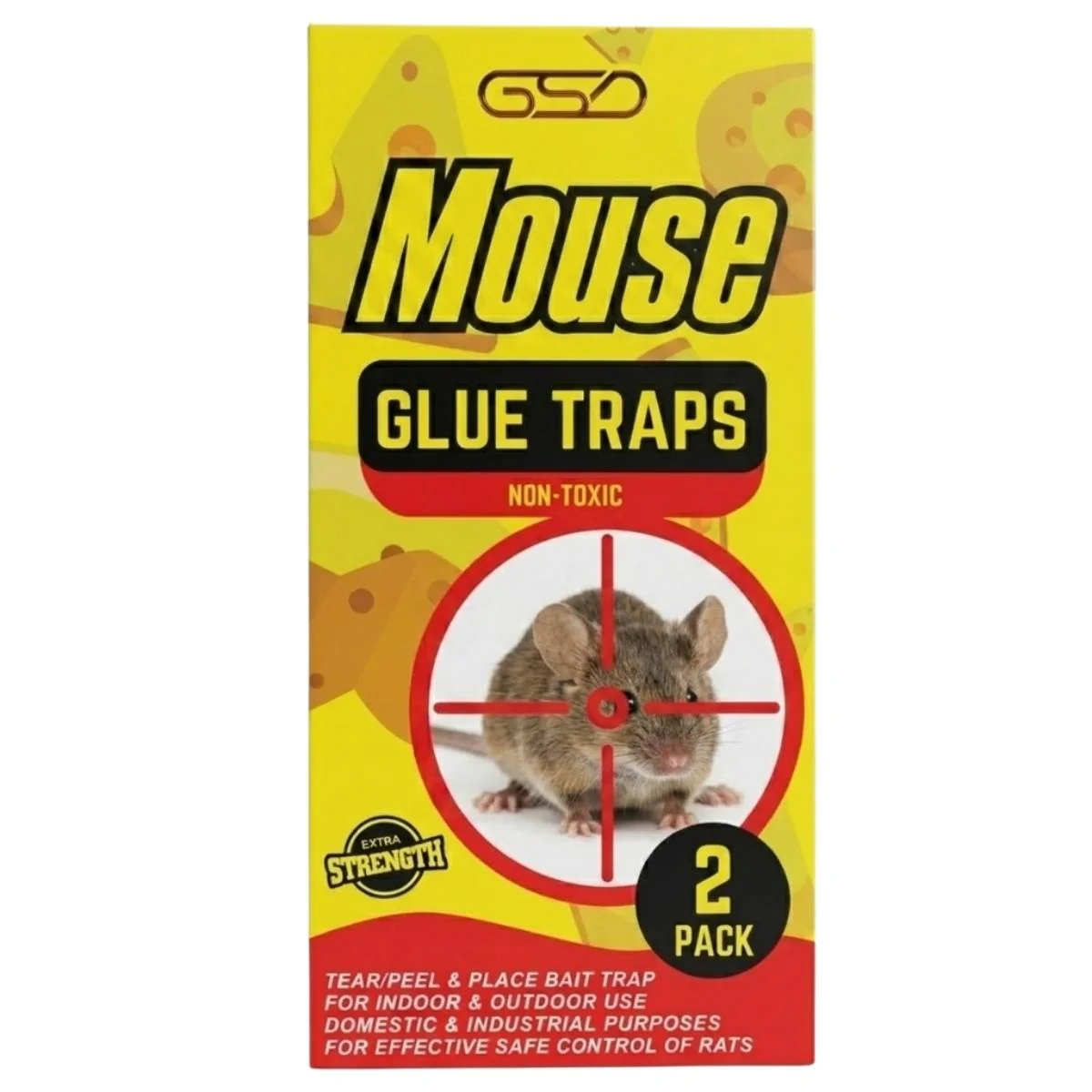 GSD - Non Toxic Mouse Glue Traps - 2 Pack