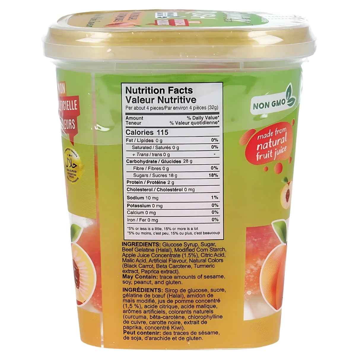 Gummy Rush - Atomic Peaches Tub (Halal) - 150g - Image 2