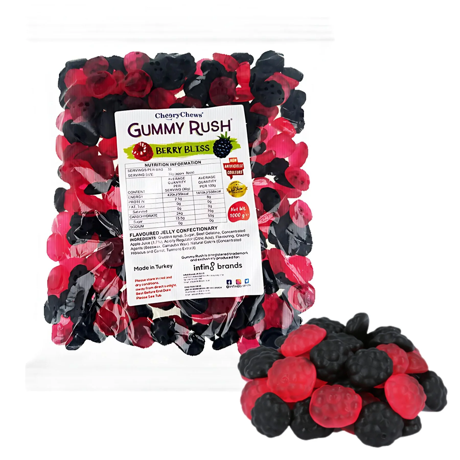 Gummy Rush - Berry Bliss (Halal) - 1Kg