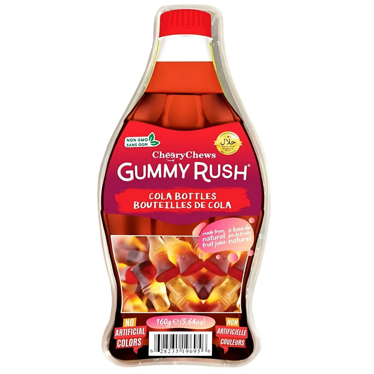 Gummy Rush - Cola Bottles (Halal) - 150g Bottle Tub