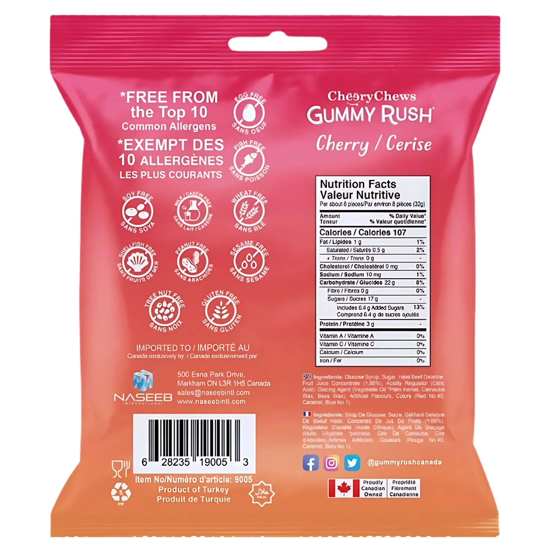 Gummy Rush - Fizzy Cherries (Halal) - 90g - Image 2