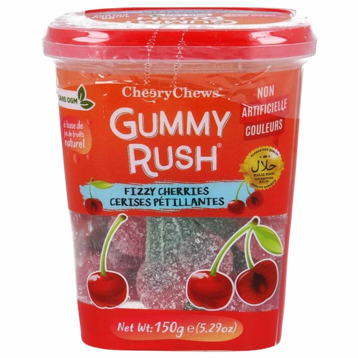 Gummy Rush - Fizzy Cherries Tub (Halal) - 150g