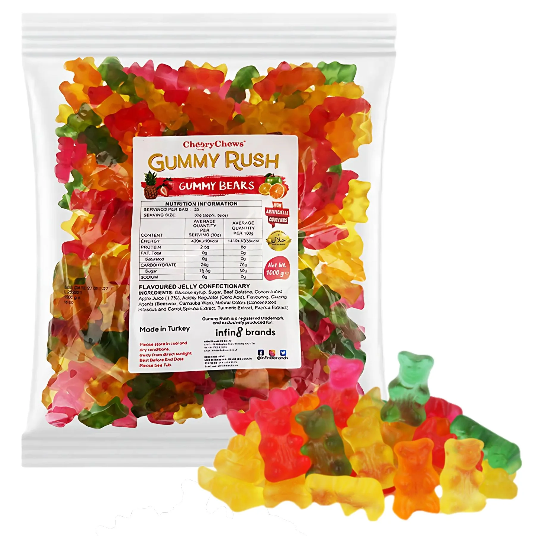 Gummy Rush - Gummy Bears (Halal) - 1Kg