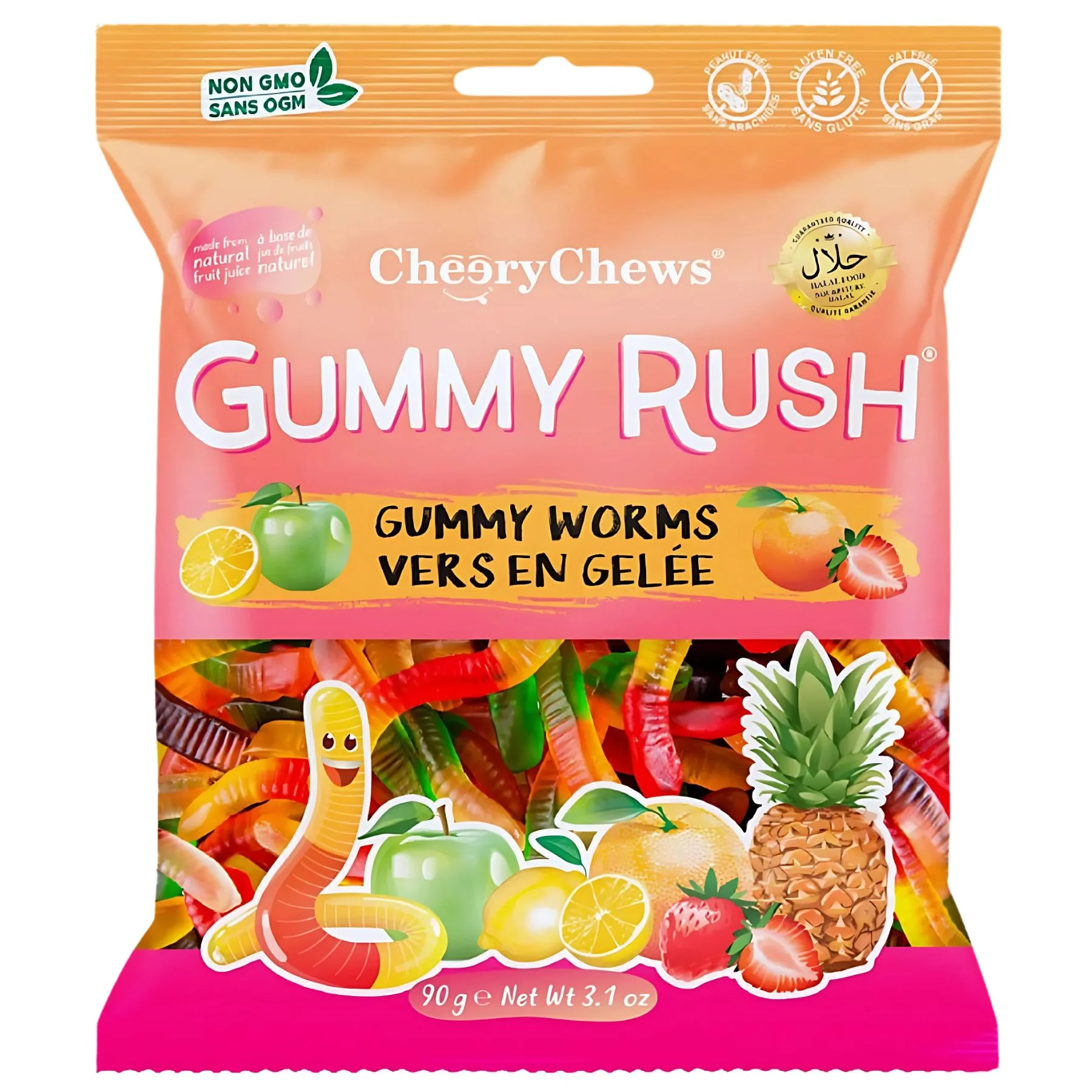 Gummy Rush - Gummy Worms (Halal) - 90g