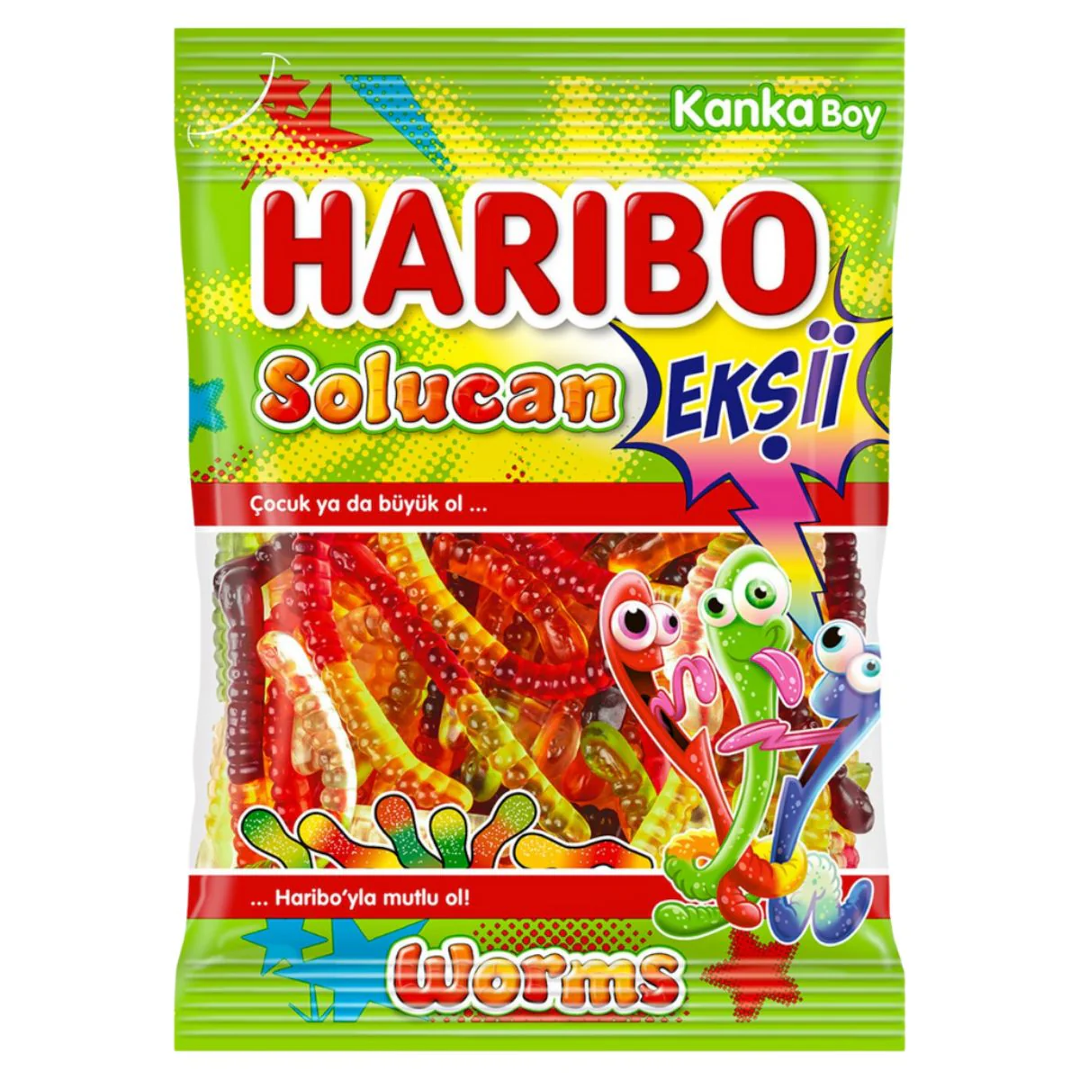 Haribo - Sour Worms - 70g