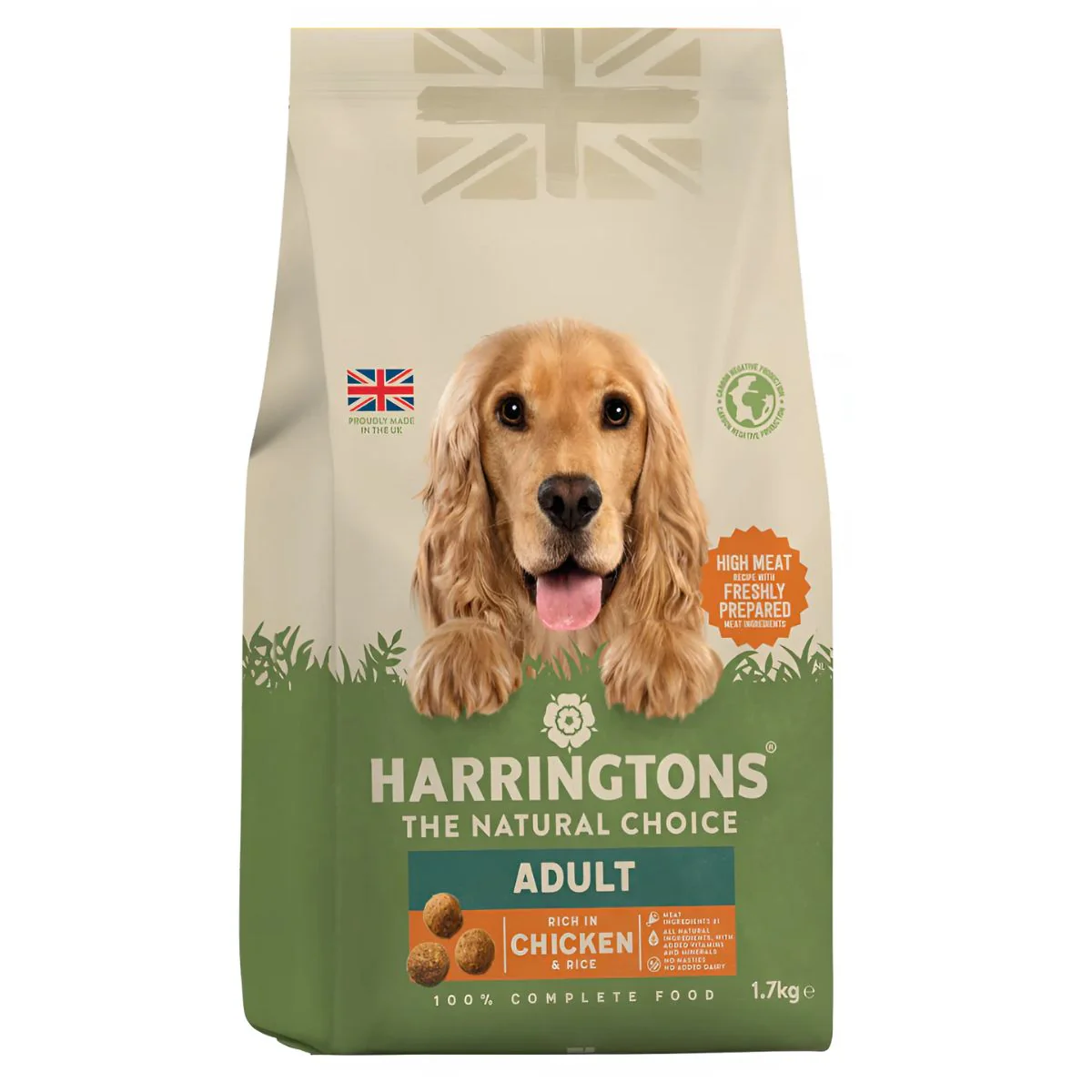 Harringtons - Adult Rich In Chicken & Rice Dog Food - 1.7kg