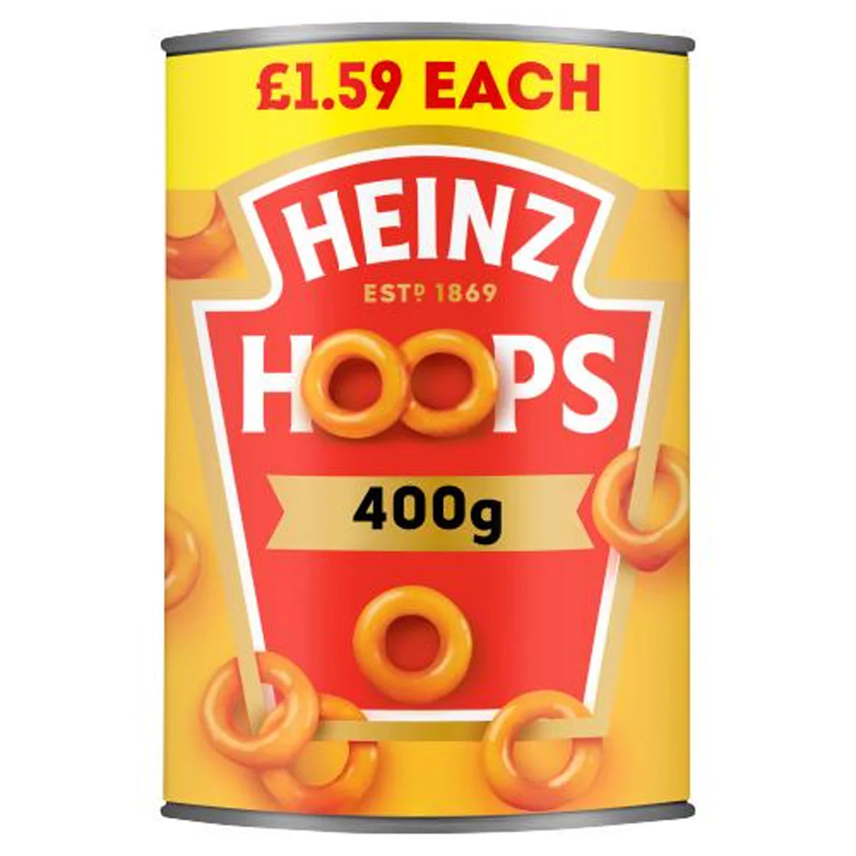 Heinz - Hoops Shaped Pasta in a Juicy Tomato Sauce - 400g