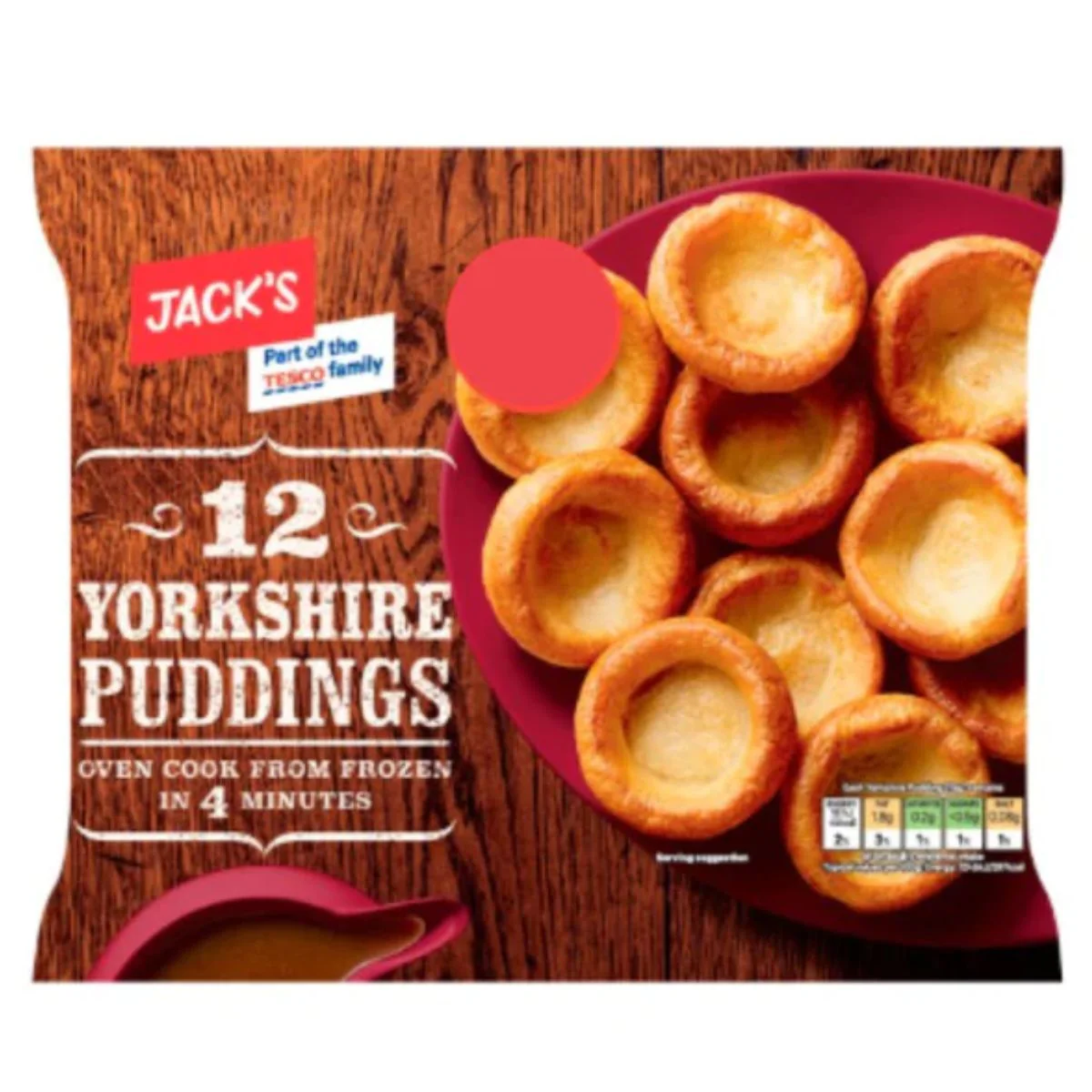 Jacks - 12 yorkshire Puddiing - 185g