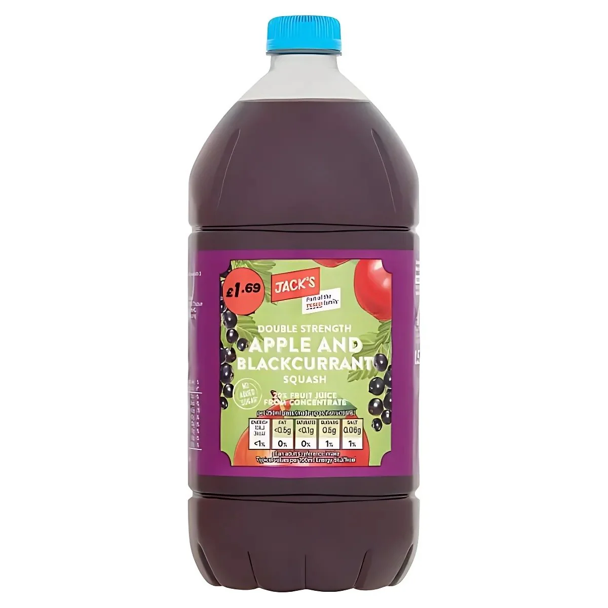 Jacks - Apple and Blackcurrant Squash - 1.5L