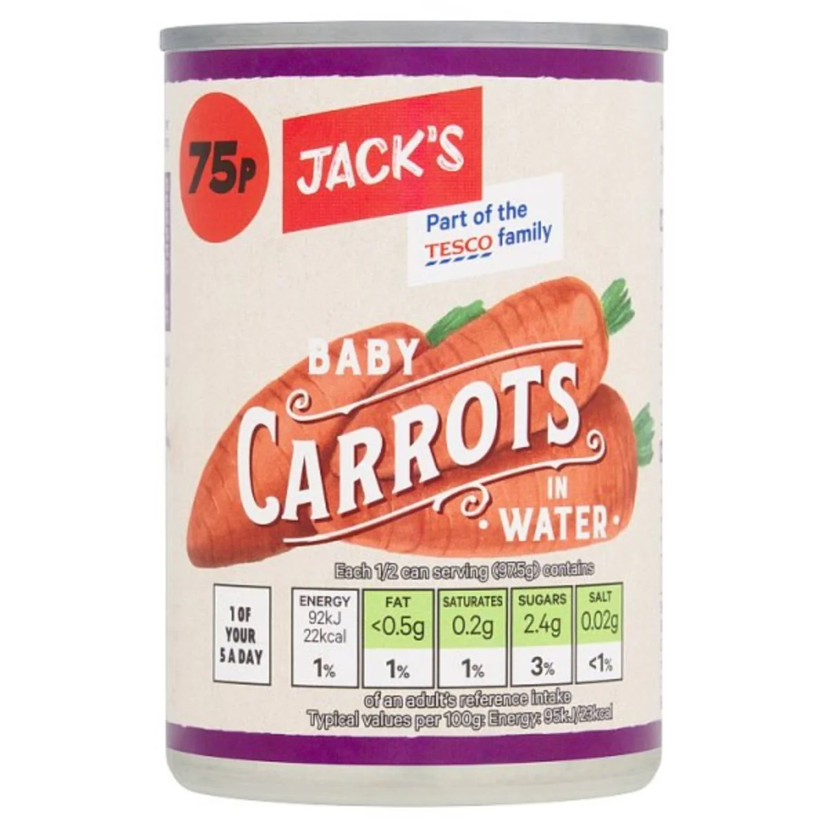 Jack's - Baby Carrots in Water - 300g