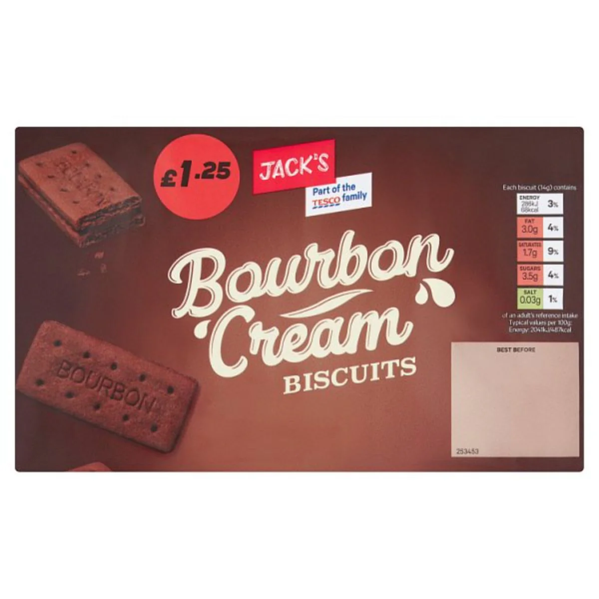 Jacks - Bourbon Cream Biscuits - 400g
