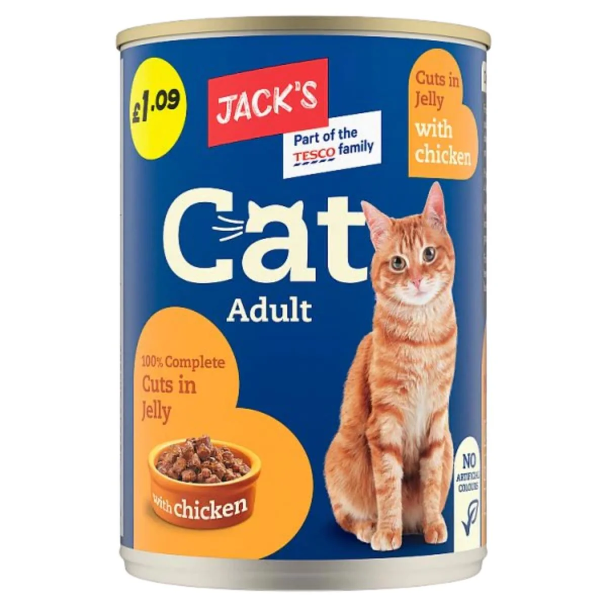 Jacks - Cat Adult 100% Complete Cuts in jelly with Chicken - 415g