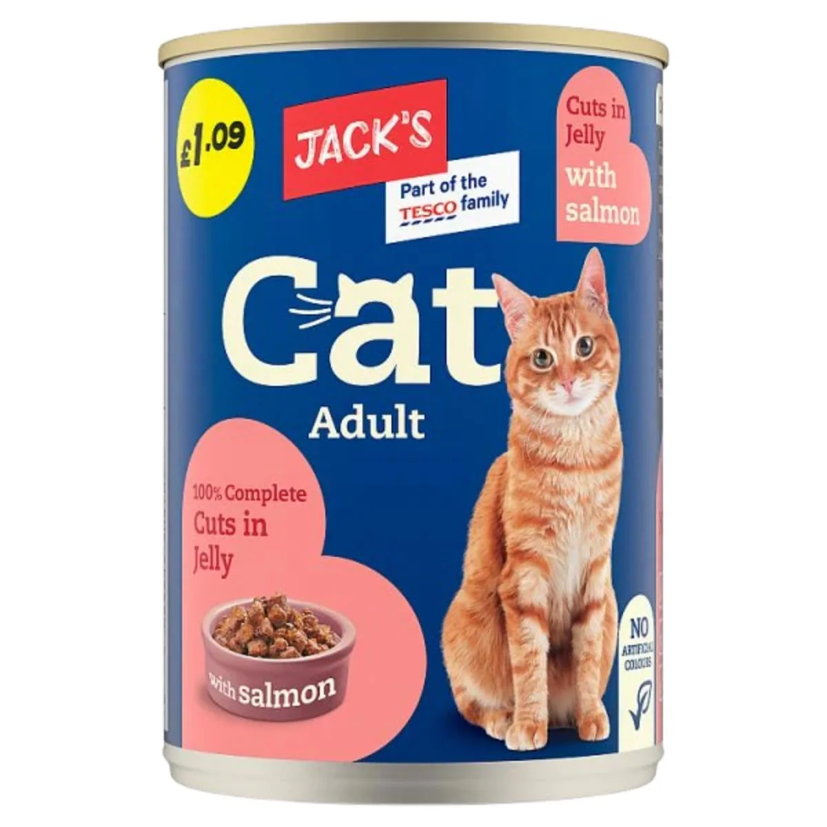 Jacks - Cat Adult 100% Complete Cuts in Jelly with Salmon - 415g