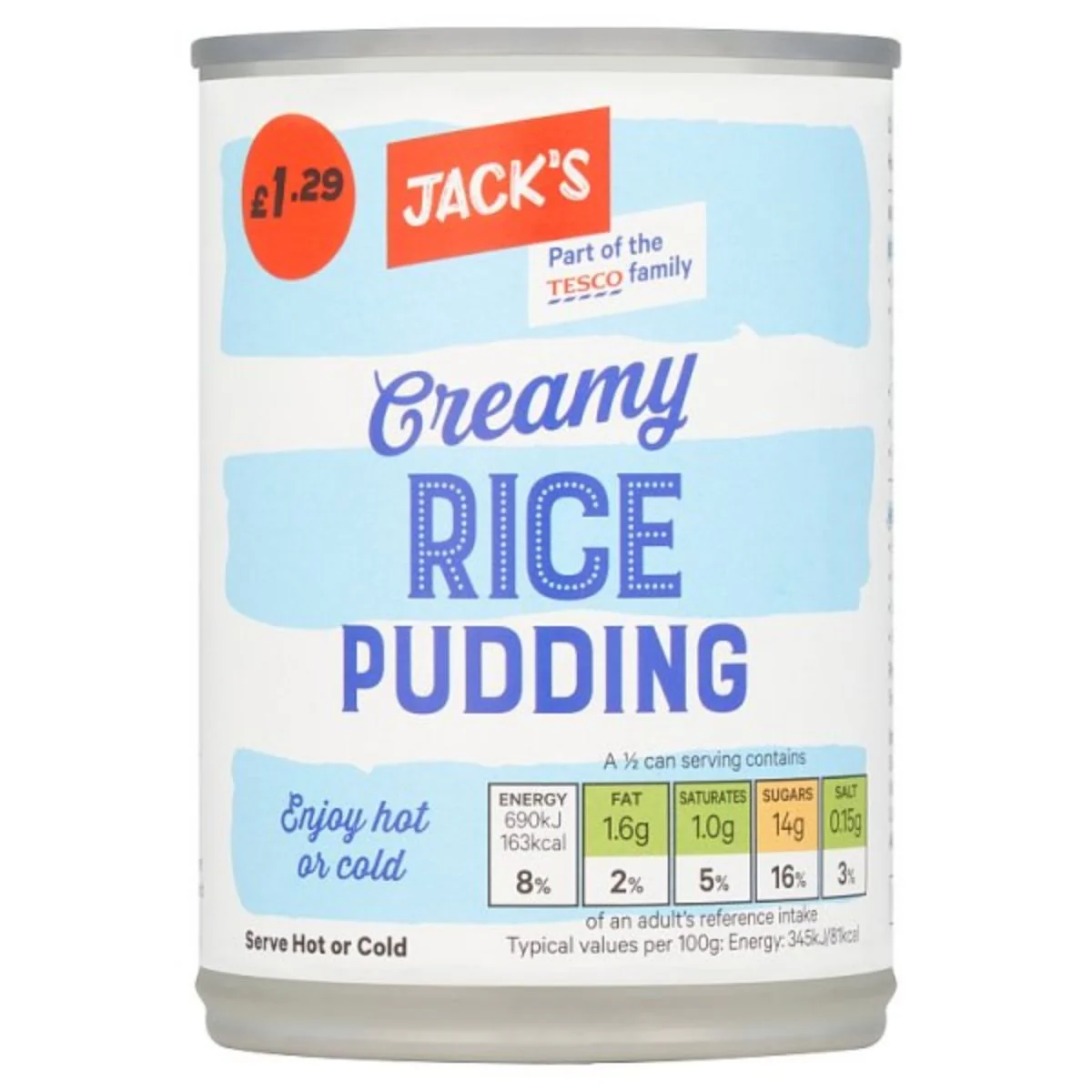 Jack's - Creamy Rice Pudding - 400g