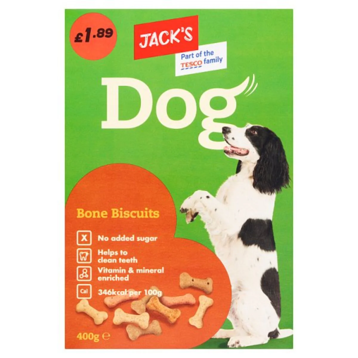 Jacks - Dog Bone Biscuits - 400g