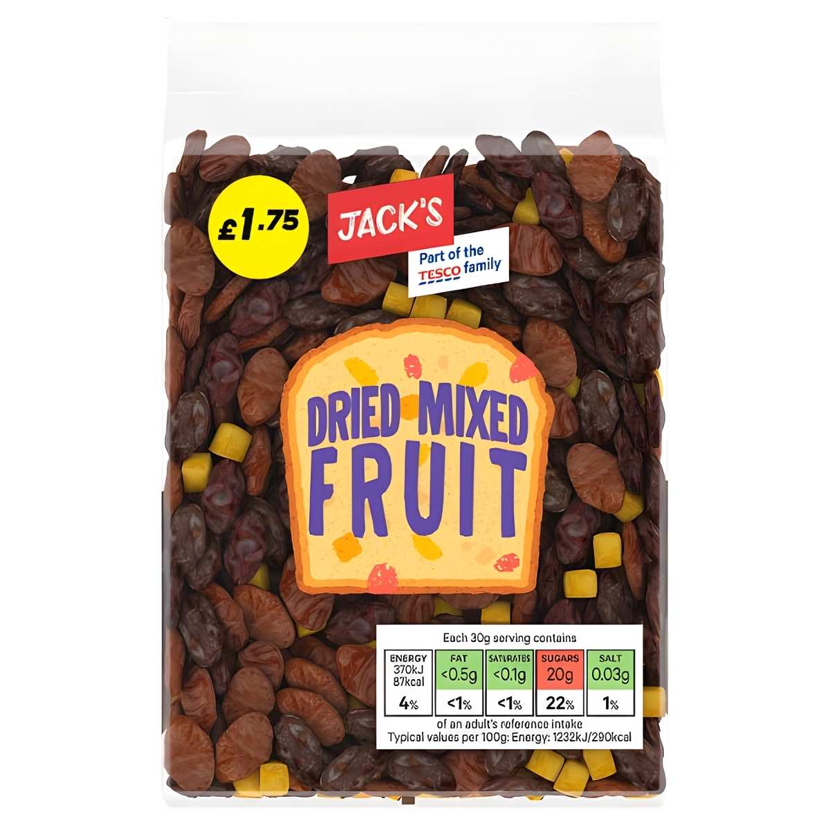 Jacks - Dried Mixed Fruit - 375g