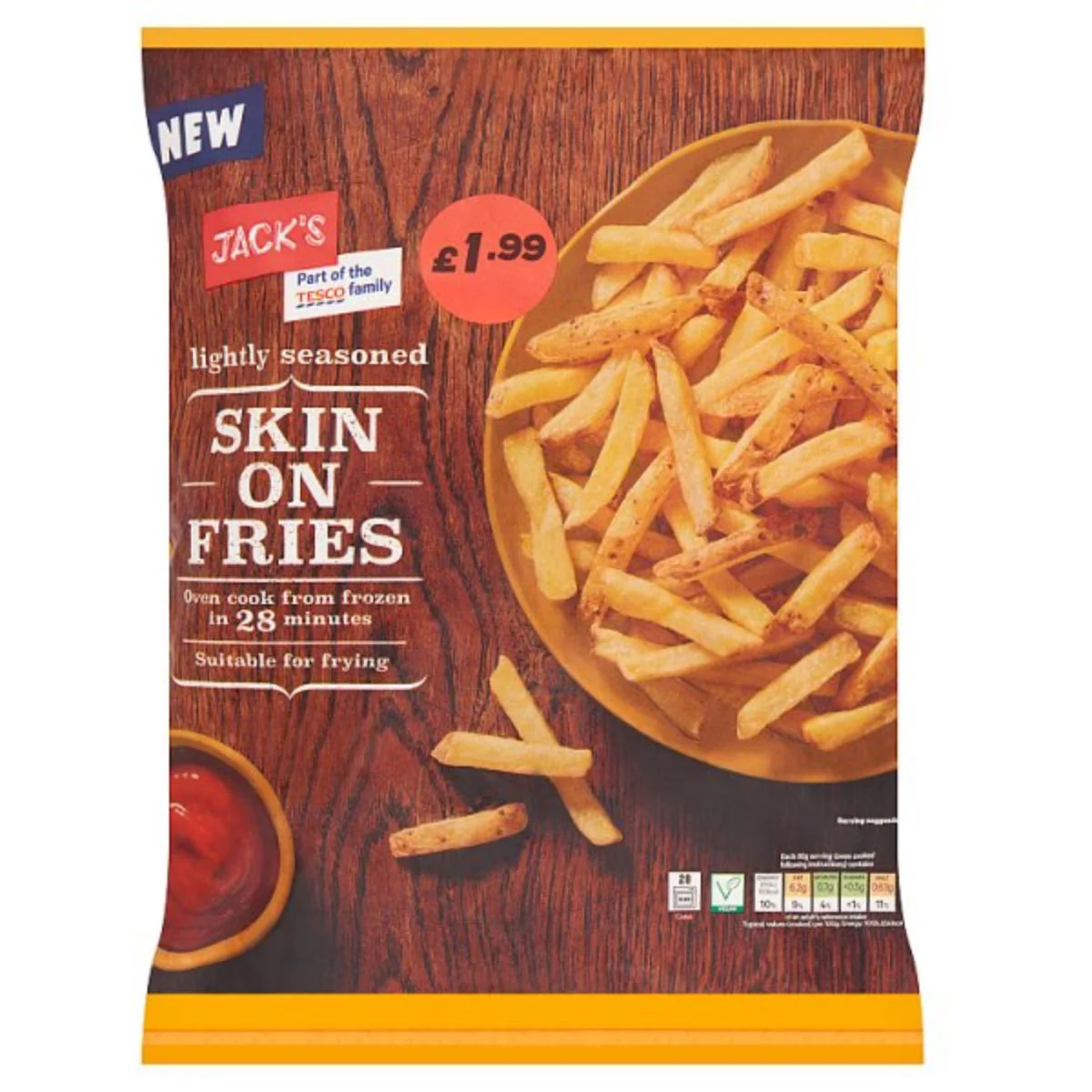 Jacks - Skin on Fries - 750g