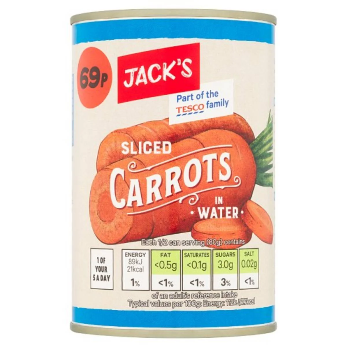 Jack's - Sliced Carrots in Water - 300g