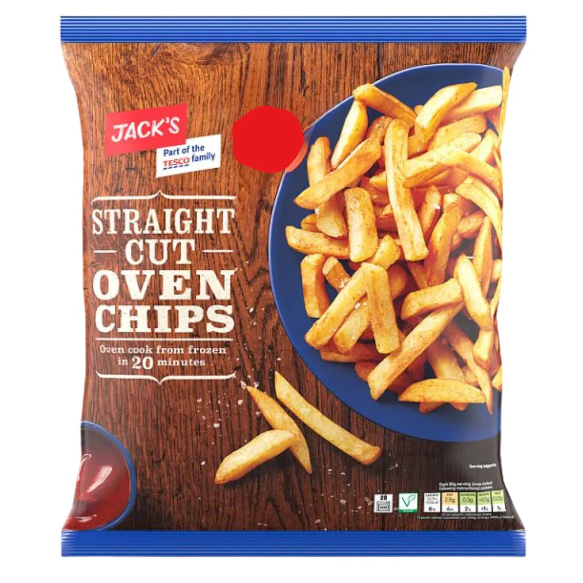 Jacks - Straight Cut Oven Chips - 750g