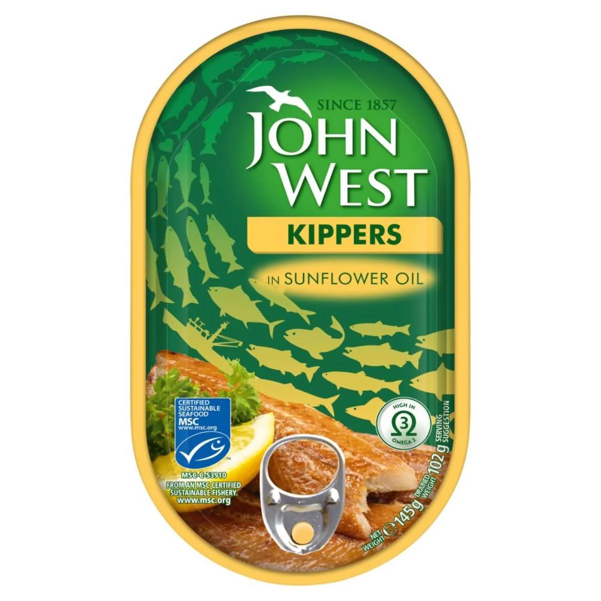John West - Kippers in Sunflower Oil - 145g
