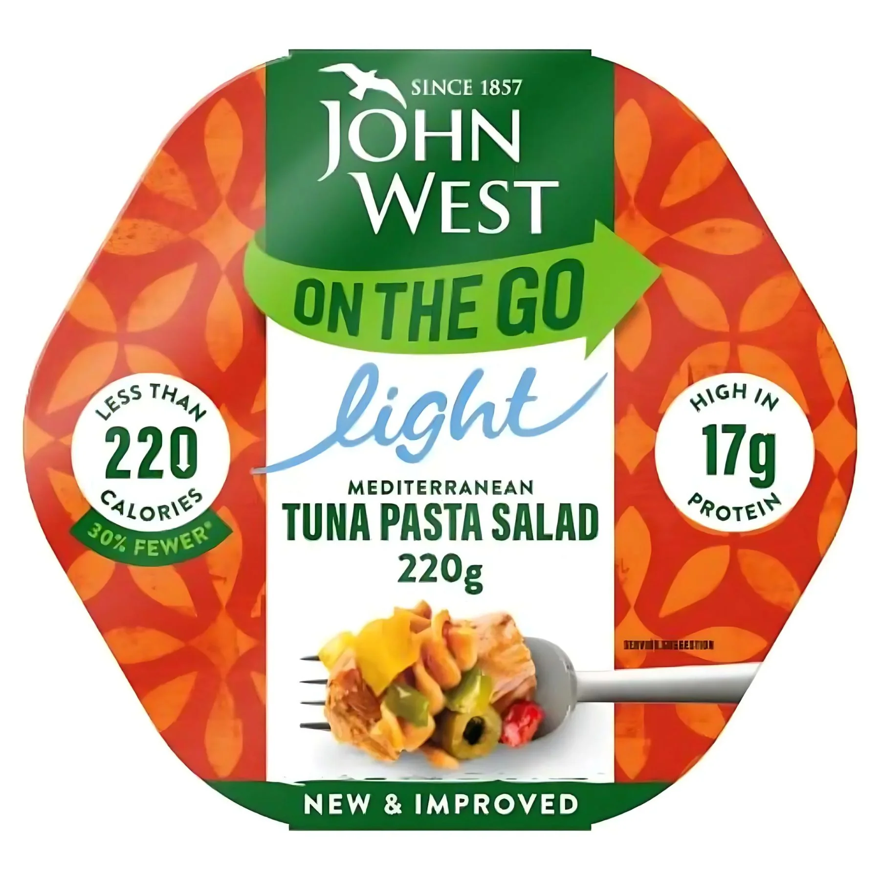 John West - On The Go Mediterranean Tuna Pasta Salad - 220g