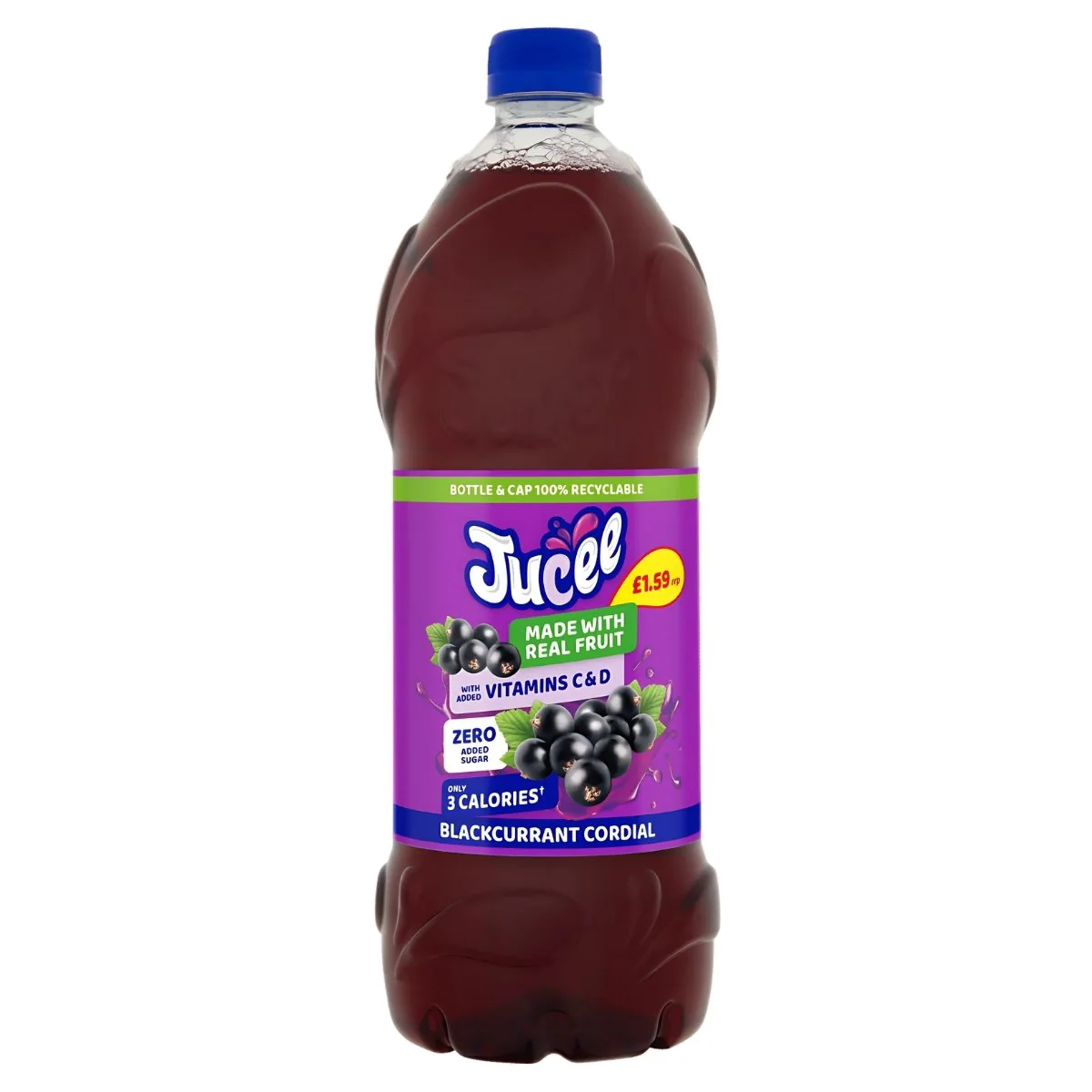 Jucee - Blackcurrant Cordial - 1.5L
