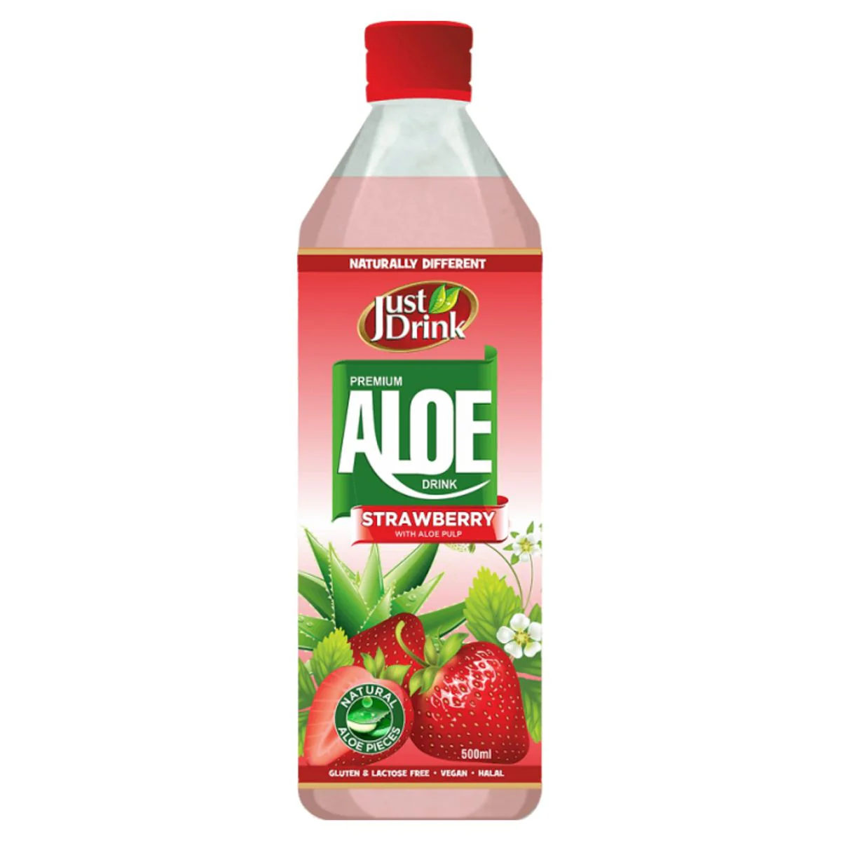 Just Drink - Aloe Vera Strawberry Drink - 500ml