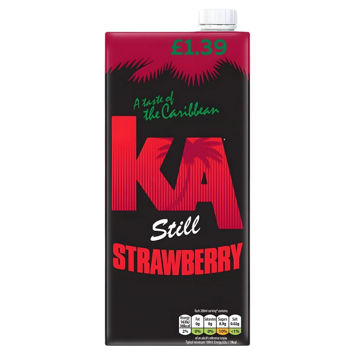 KA - Still Strawberry Drink - 1L