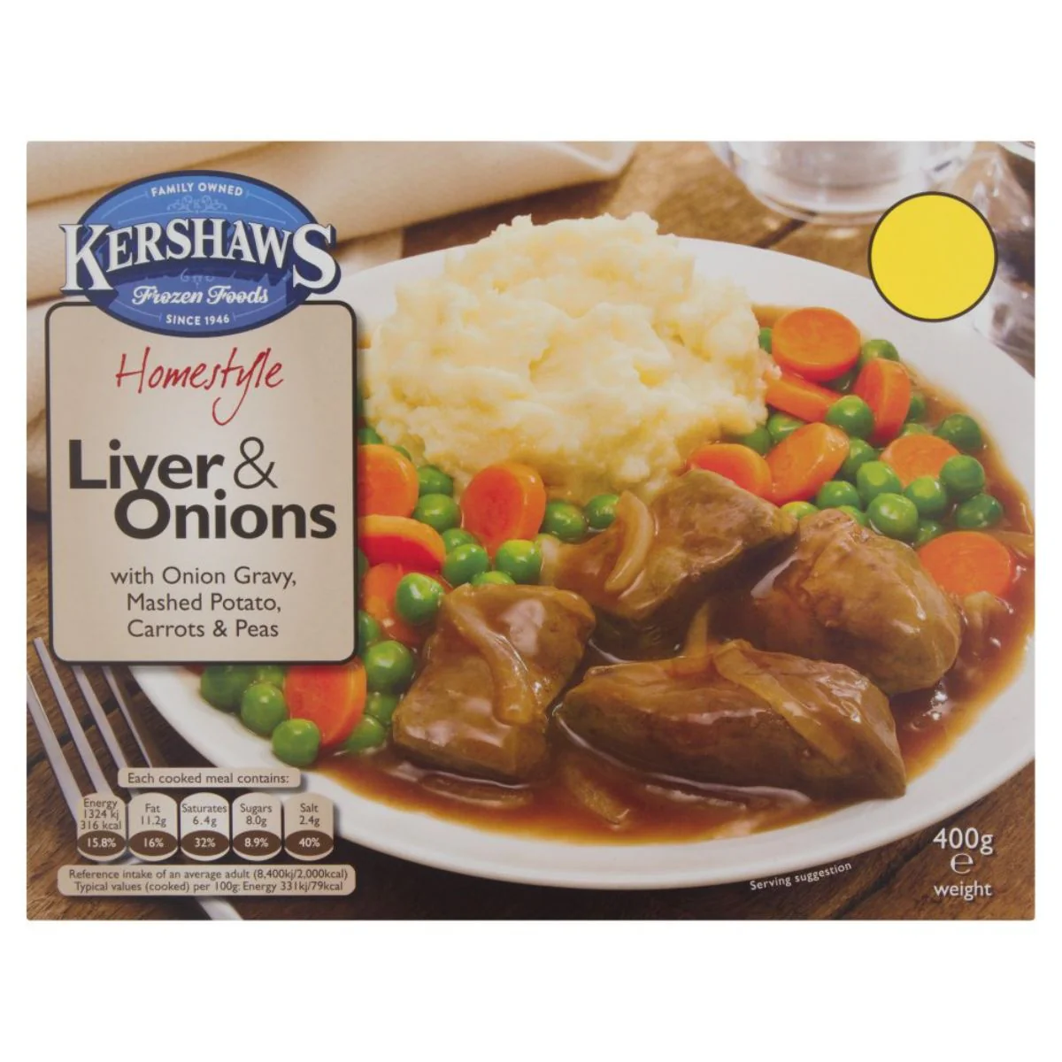 Kershaws - Liver & Onions - 400g