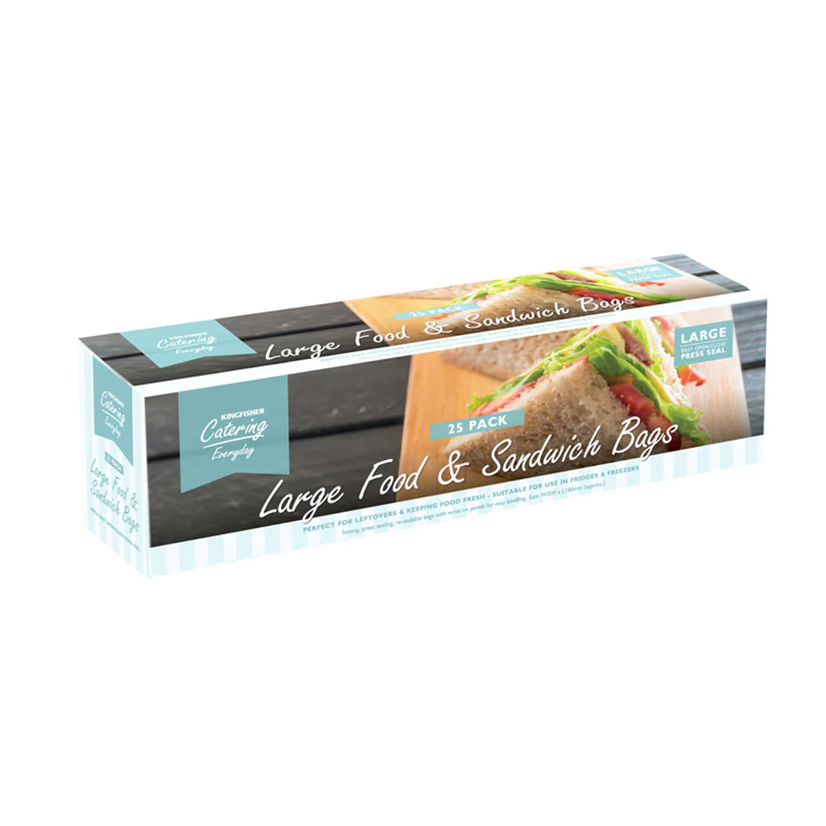 Kingfisher - Large Zipper Seal Bags - 25 Pieces