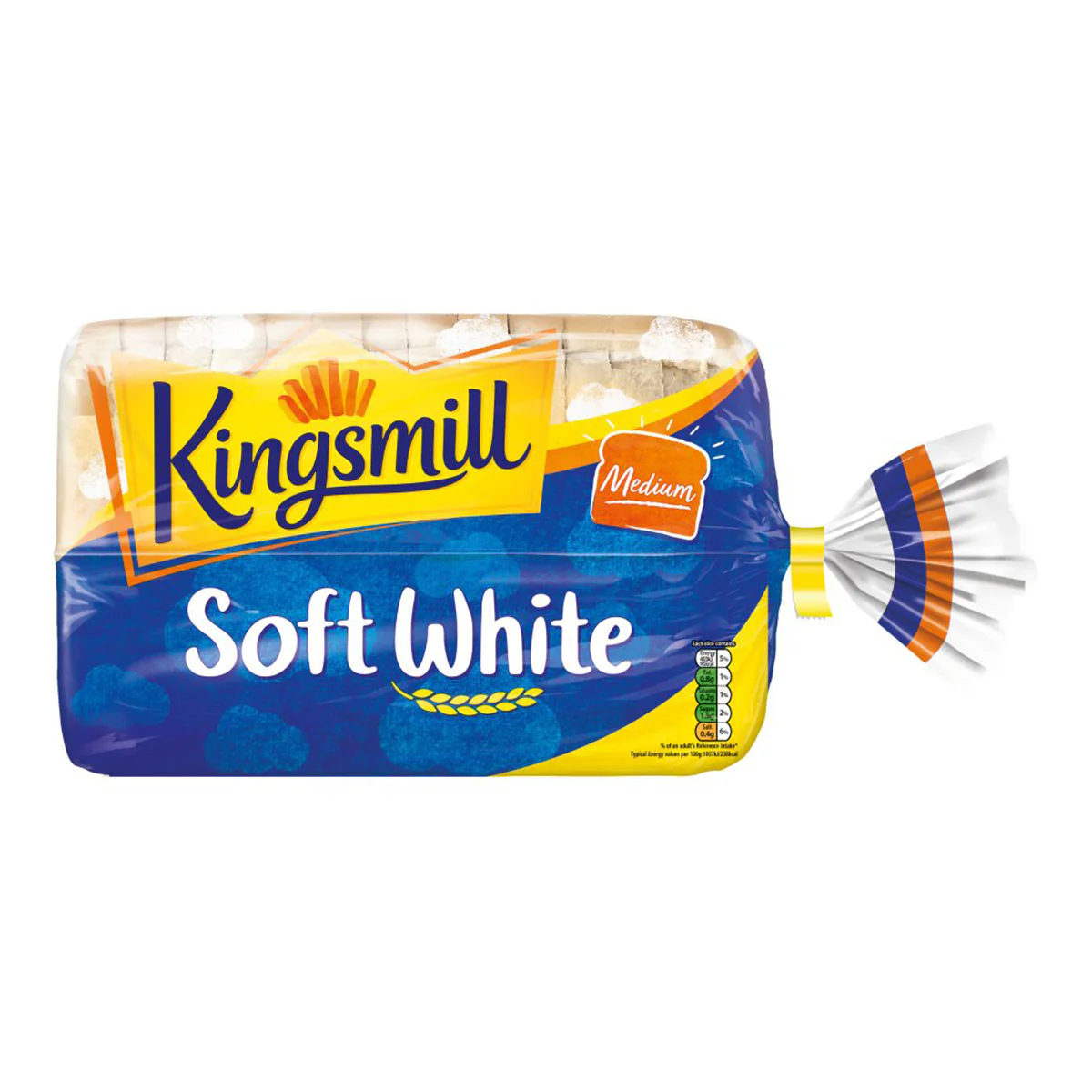 Kingsmill - Medium Soft White Sliced Bread - 800g