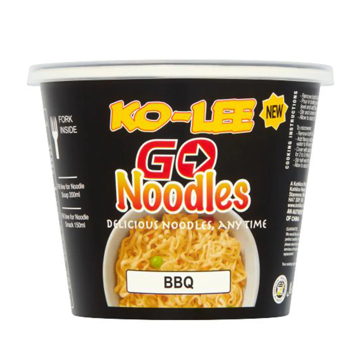 Ko-Lee Go Noodles - BBQ Flavour - 65g