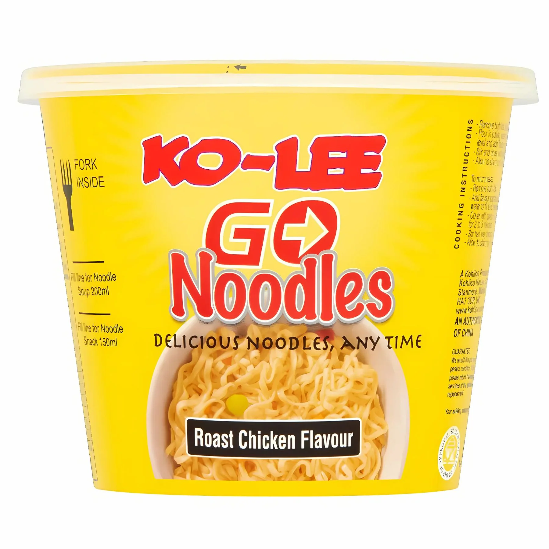 Ko-Lee Go Noodles - Roast Chicken Flavour - 65g