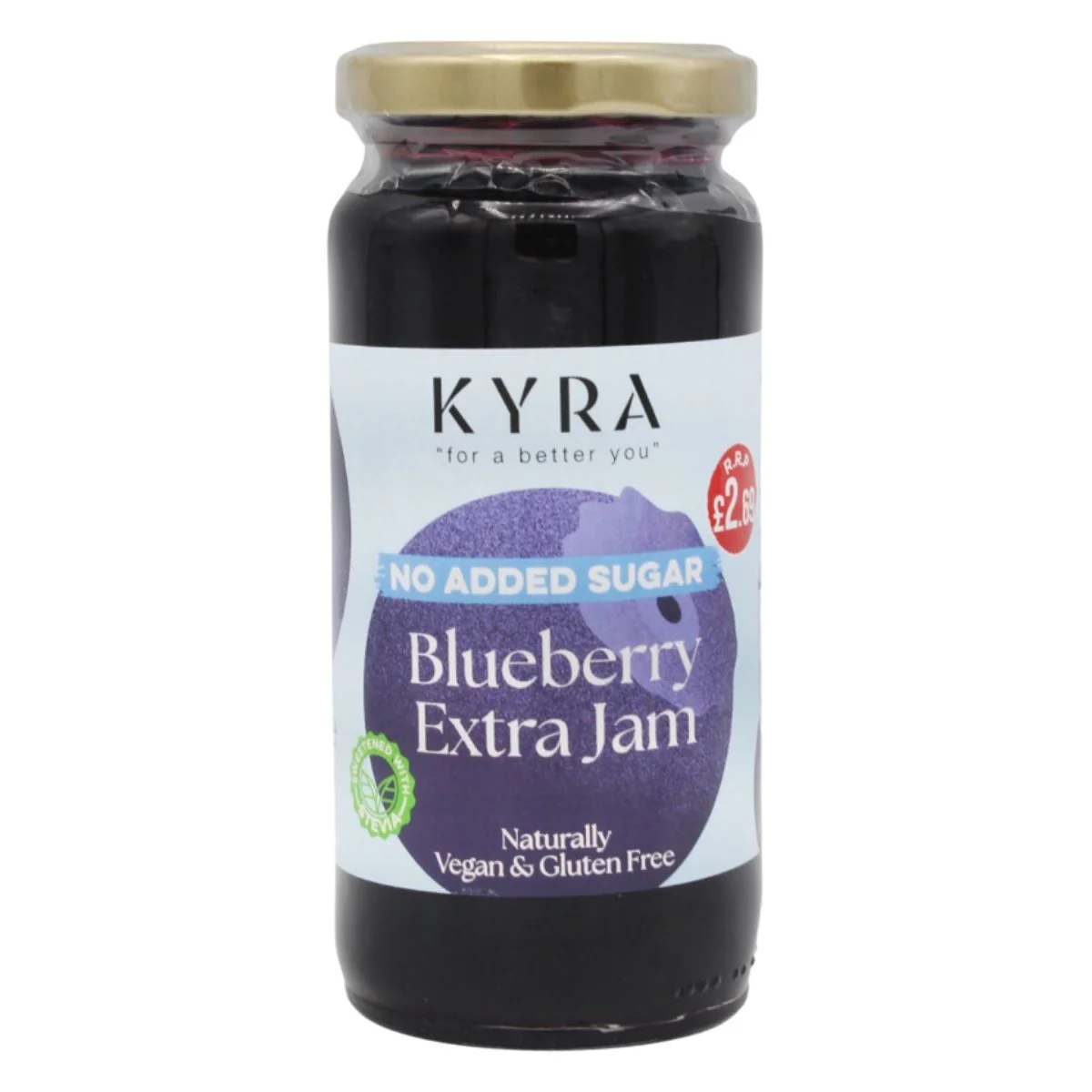 Kyra - Blueberry Jam (No Added Sugar) - 280g