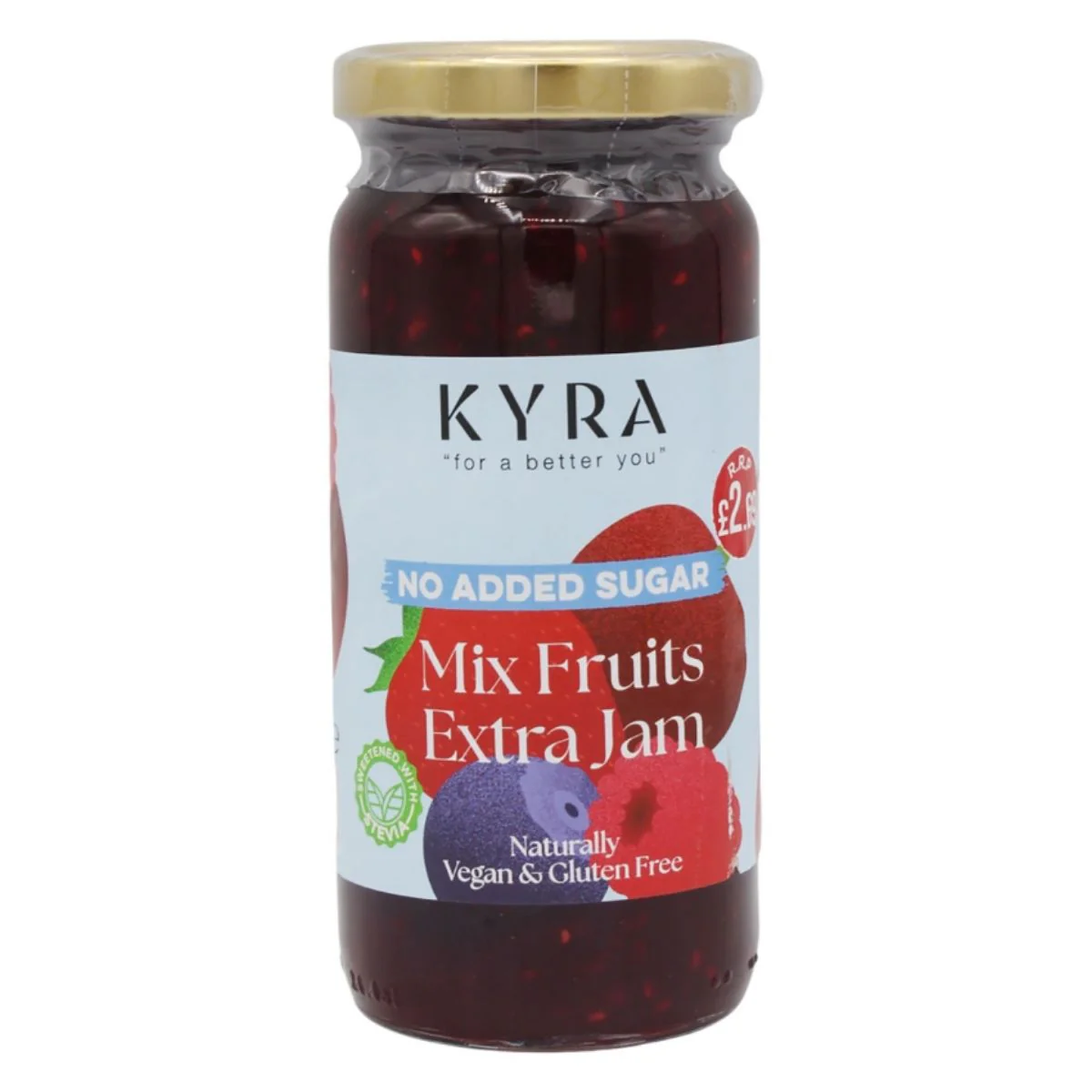Kyra - Mixed Fruits Jam (No Added Sugar) - 280g
