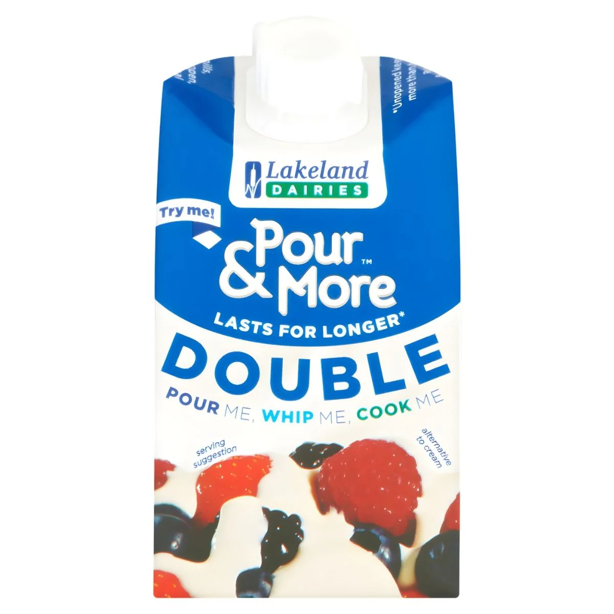 Lakeland Dairies - Pour & More Double Cream - 250ml