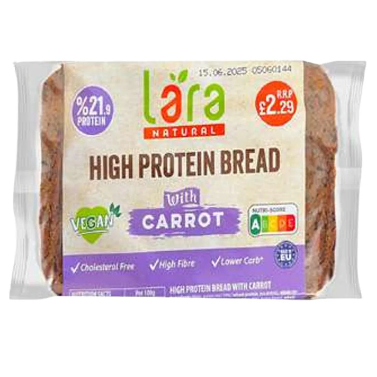 Lara - Natural High Protein Bread with Carrot - 250g