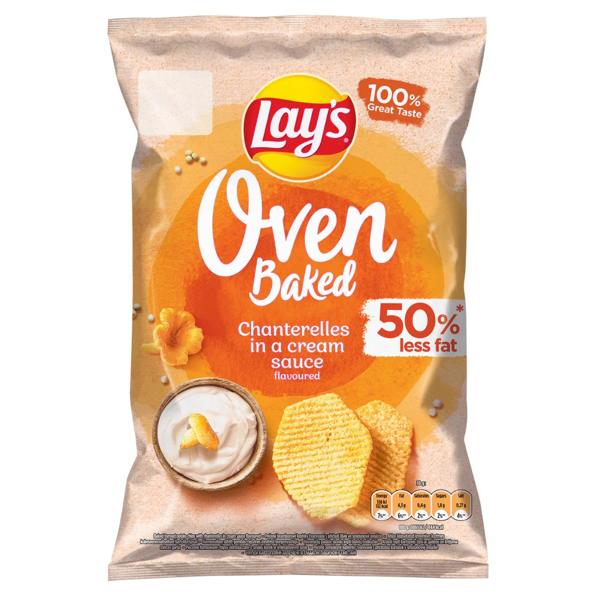 Lays - Oven Baked Chanterelles in Cream Sauce Crisps - 110g