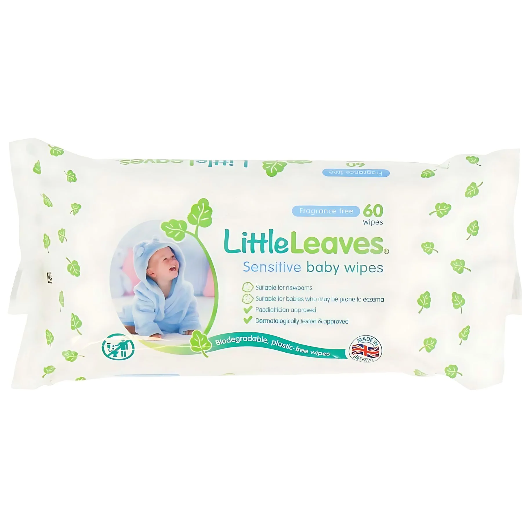 Little Leaves - Sensitive Baby Wipes - 60 Wipes