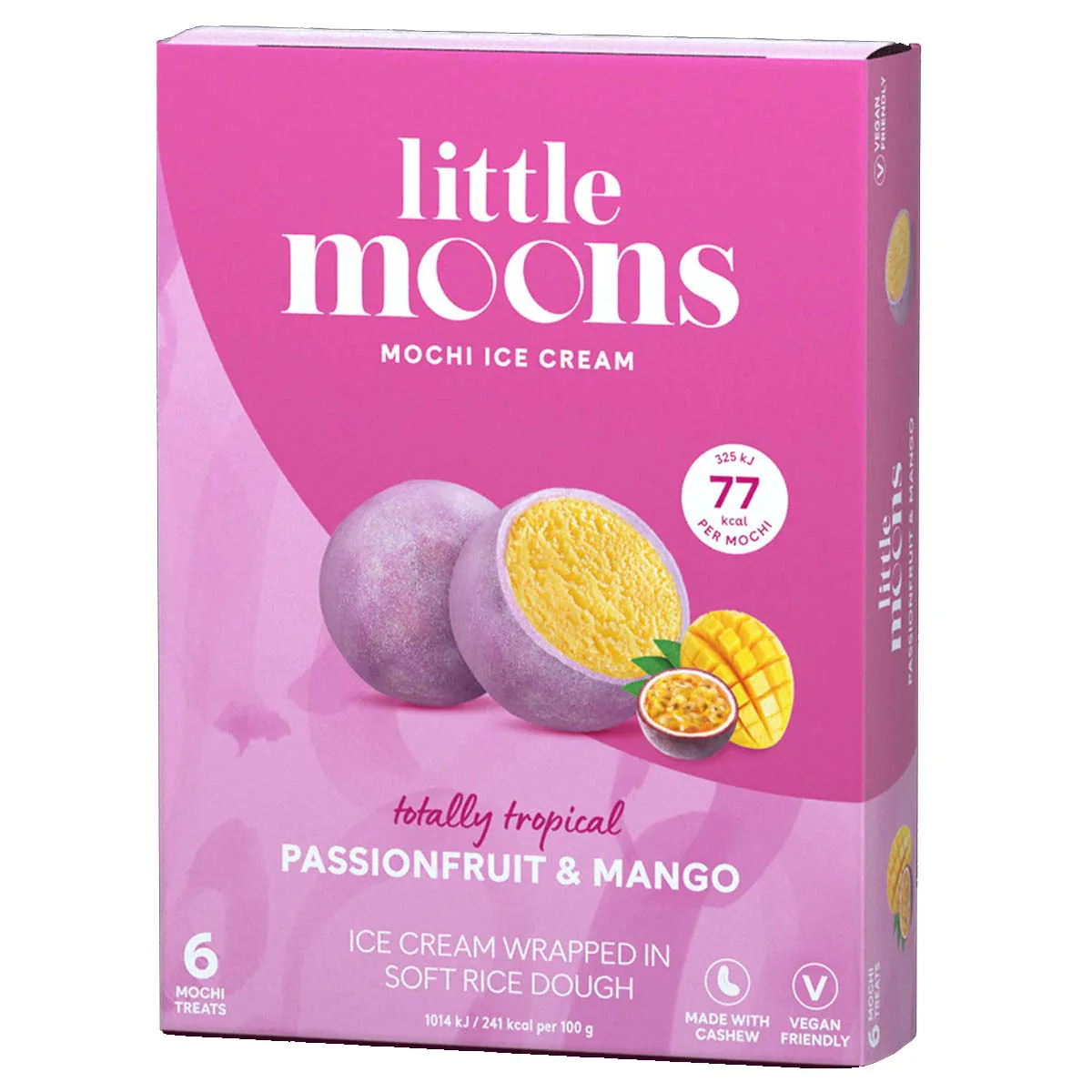 Little Moons - Mochi Ice Cream Passionfruit & Mango - 6 x 32g