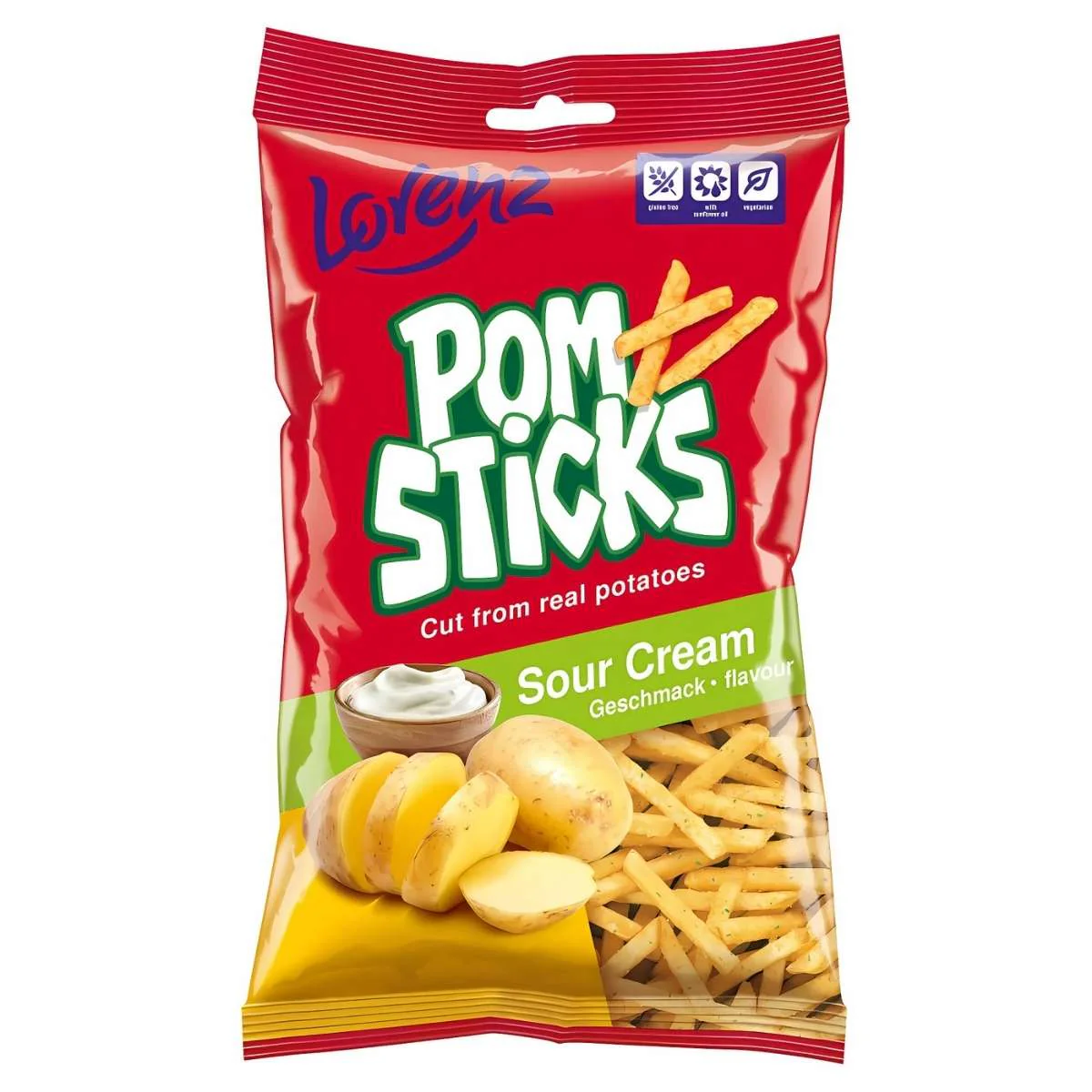 Lorenz - Pom Sticks Sour Cream - 85g