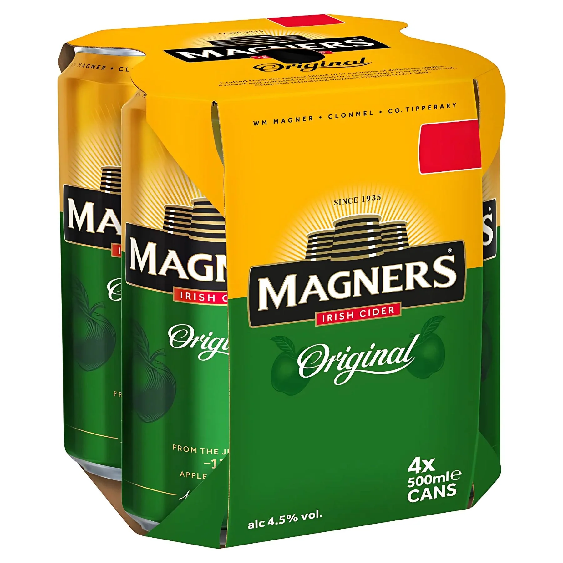 Magners - Original Irish Cider Can (4.5% ABV) - 4 x 500ml