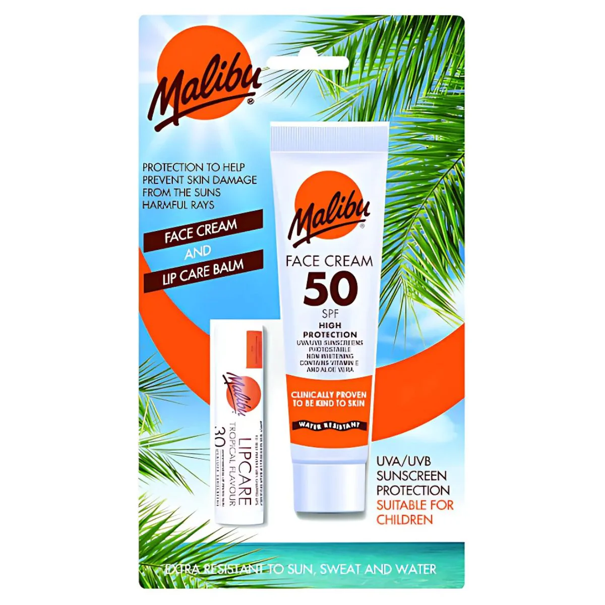 Malibu - SPF50 Face Cream +SPF30 Lip Balm