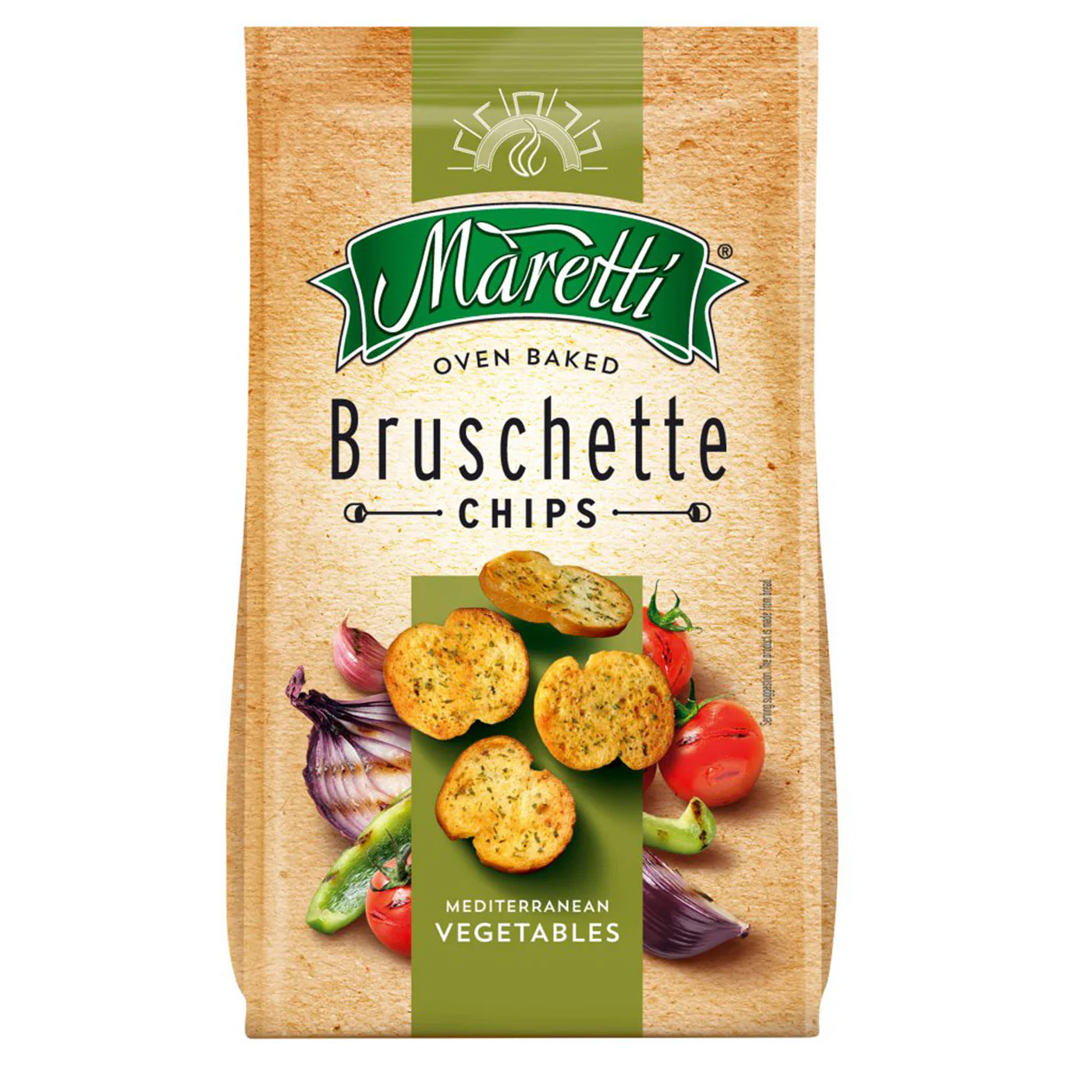Maretti - Oven Baked Bruschette Chips Mediterranean Vegetables - 70g