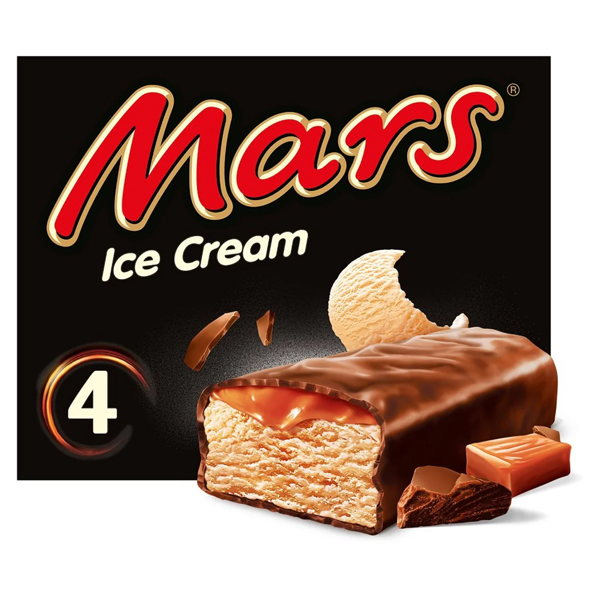 Mars - Chocolate Caramel Ice Cream Bar - 4 x 51g