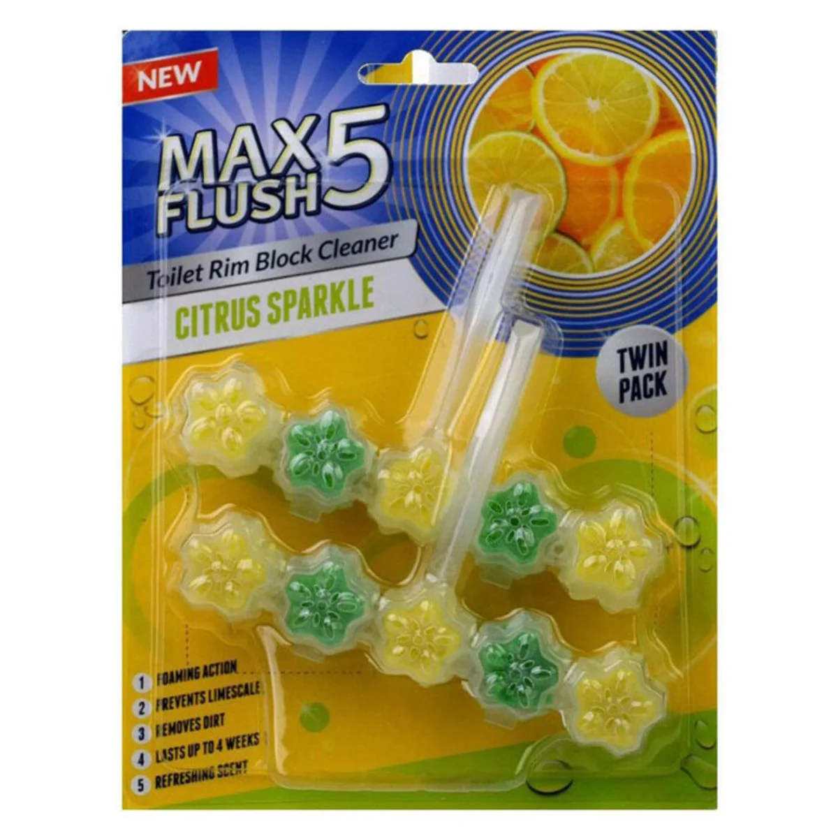 Max Flush - Toilet Rim Block Cleaner - 5pcs