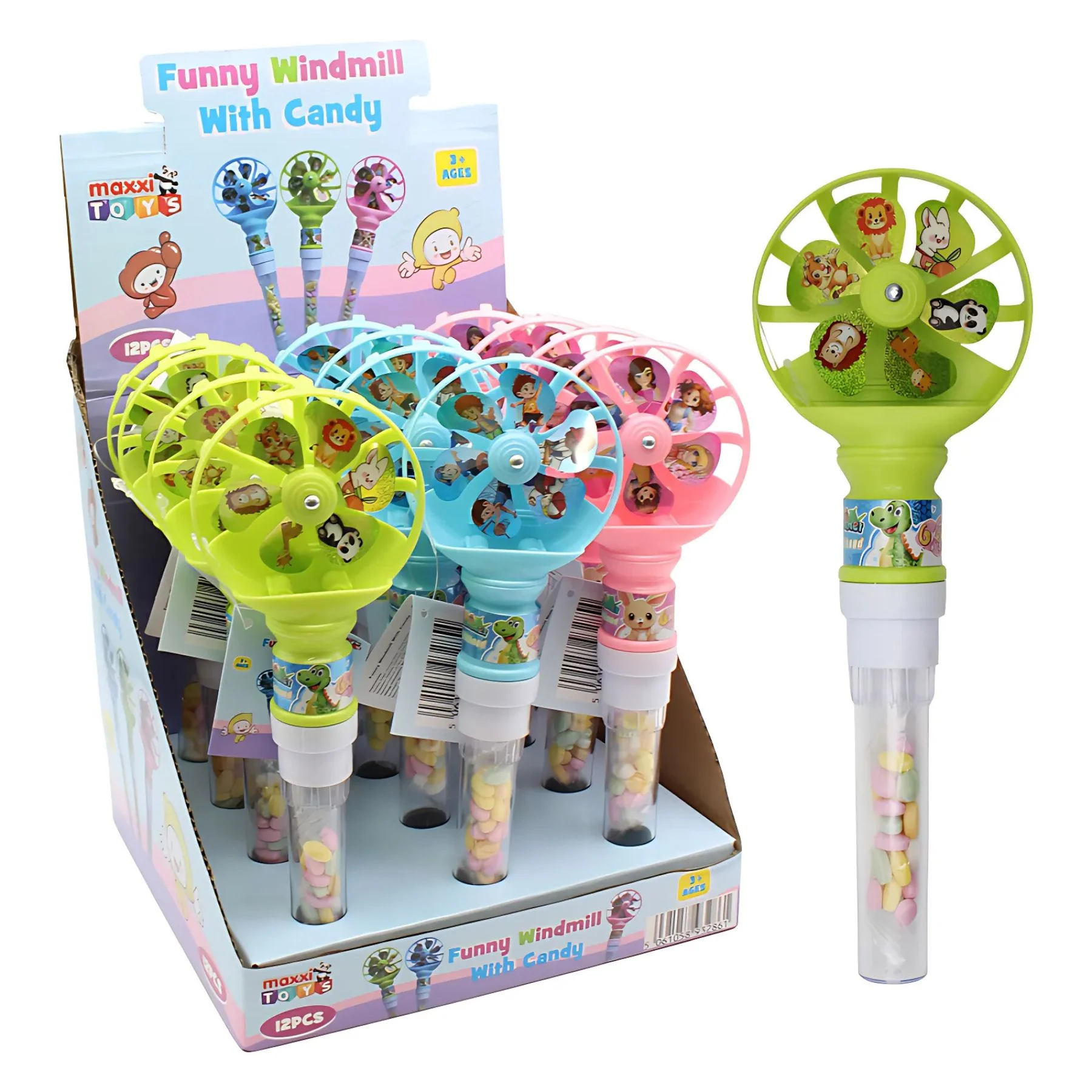 Maxxi Toys - Funny Windmill With Sweets (5g) - 1 Pcs