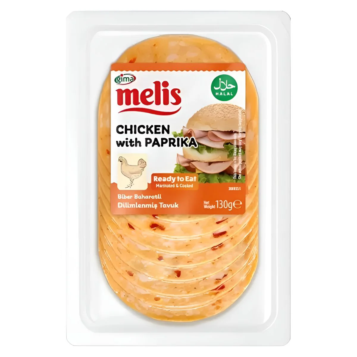 Melis - Chicken with Paprika Slices (Halal) - 130g