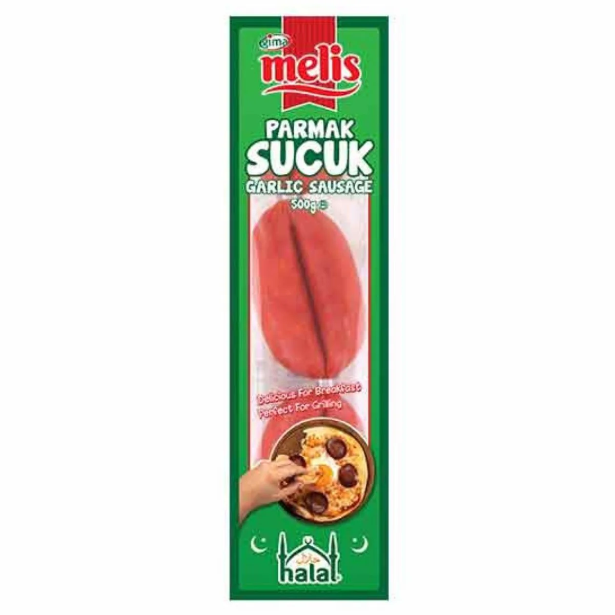 Melis - Parmak Sucuk Garlic Sausage (Halal) - 500g